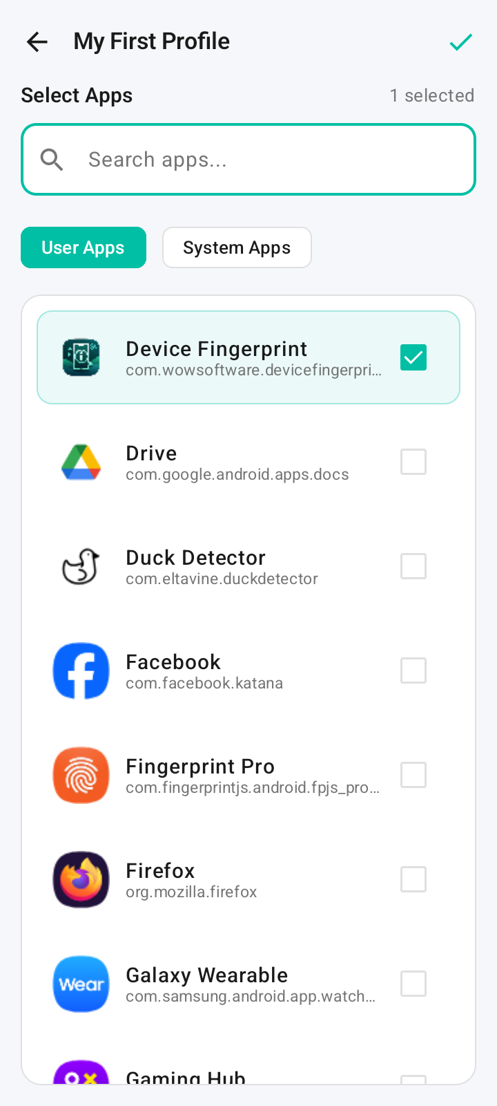 Шаг 7 — Привязка приложений через Manage Apps 3